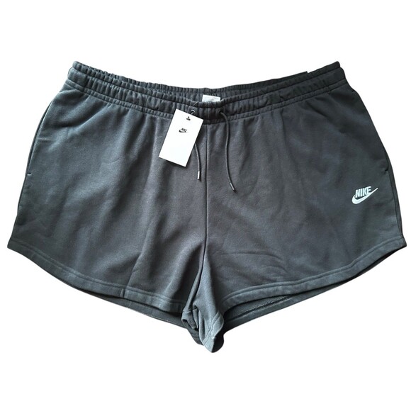 Nike Essentials Women's 3" Active Shorts w/ Pockets Cotton Plus Size 2X Black - Picture 4 of 10